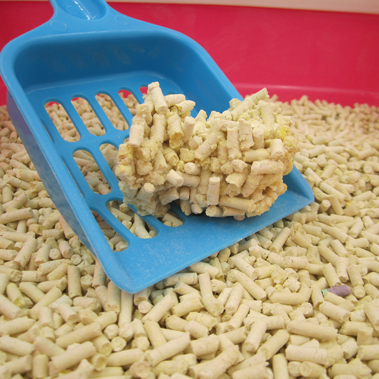 Cheap Clumping natural Tofu cat litter made of Soybean and Corn